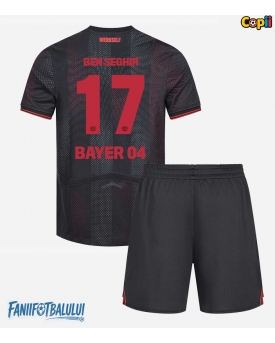 Bayer Leverkusen Eliesse Ben Seghir #17 Echipament de Fotbal Replică 2025-26 Copii Acasa (+ Șorturi)